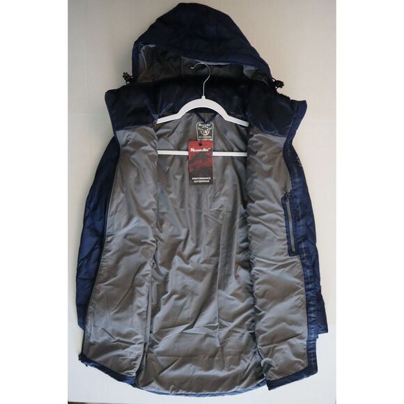Moosejaw 7726255 Women's Sz S Blue Quilted Down Mid-Length Hooded Jacket - Picture 7 of 14